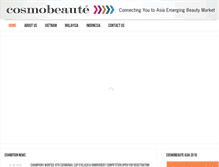 Tablet Screenshot of cosmobeauteasia.com